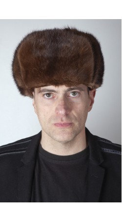 Scandinavian mink fur hat, Russian style